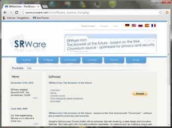 srware iron 3 web browser