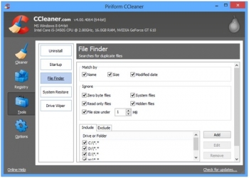 system optimizer ccleaner